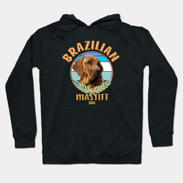 brazilian mastiff dog Hoodie by Carolina Cabreira